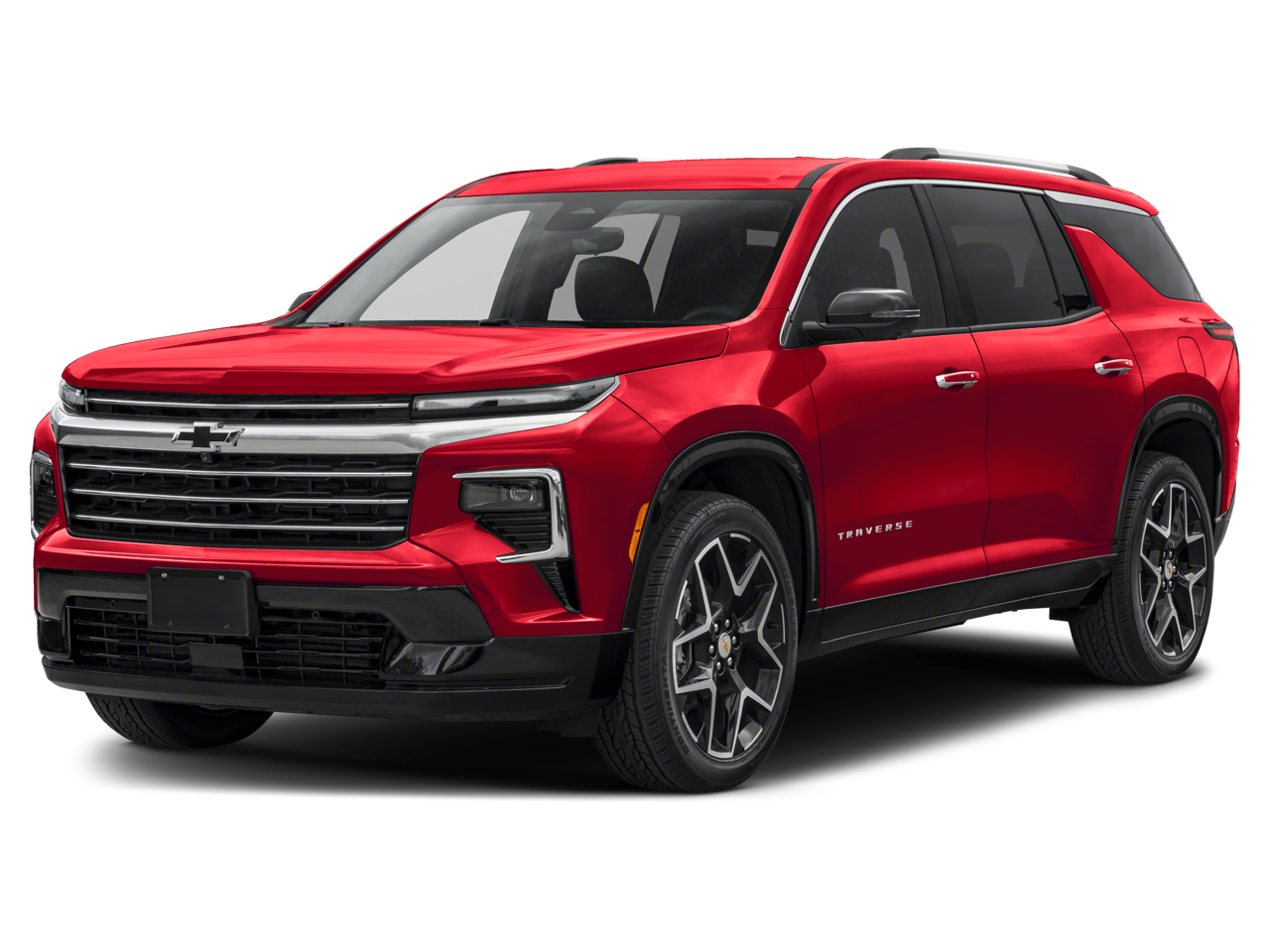 2026 Chevrolet Traverse AWD High Country in Polar White Tricoat — front three-quarter view