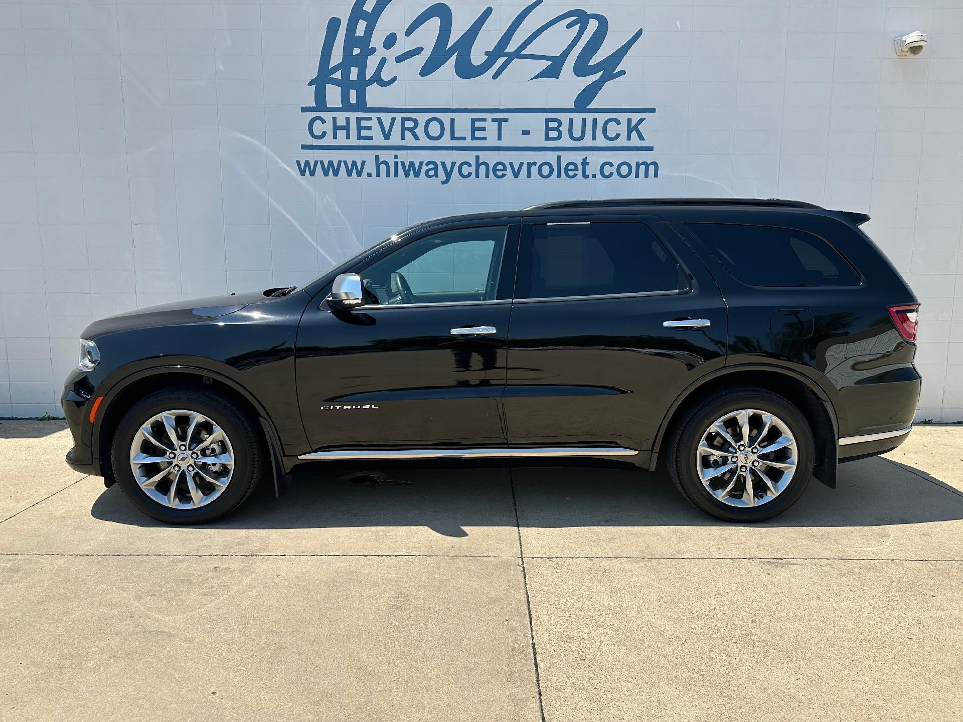 2022 Dodge Durango Citadel in Black — front three-quarter view