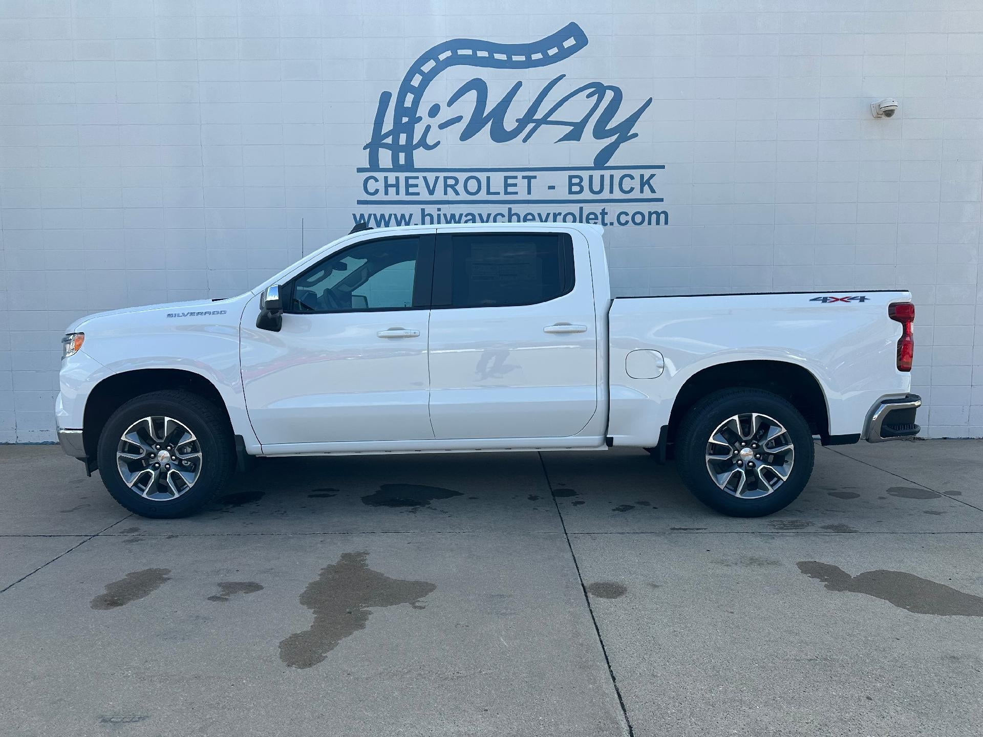 2026 Chevrolet Silverado 1500 LT in Summit White — front three-quarter view