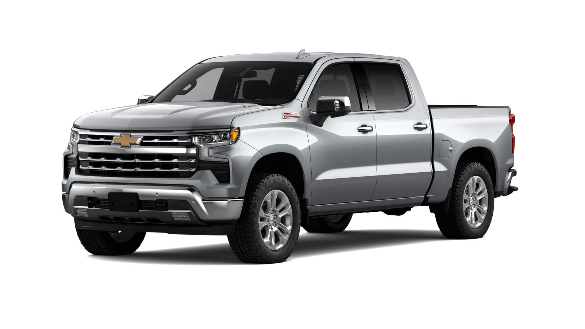 2026 Chevrolet Silverado 1500 LTZ in Sterling Gray Metallic — front three-quarter view