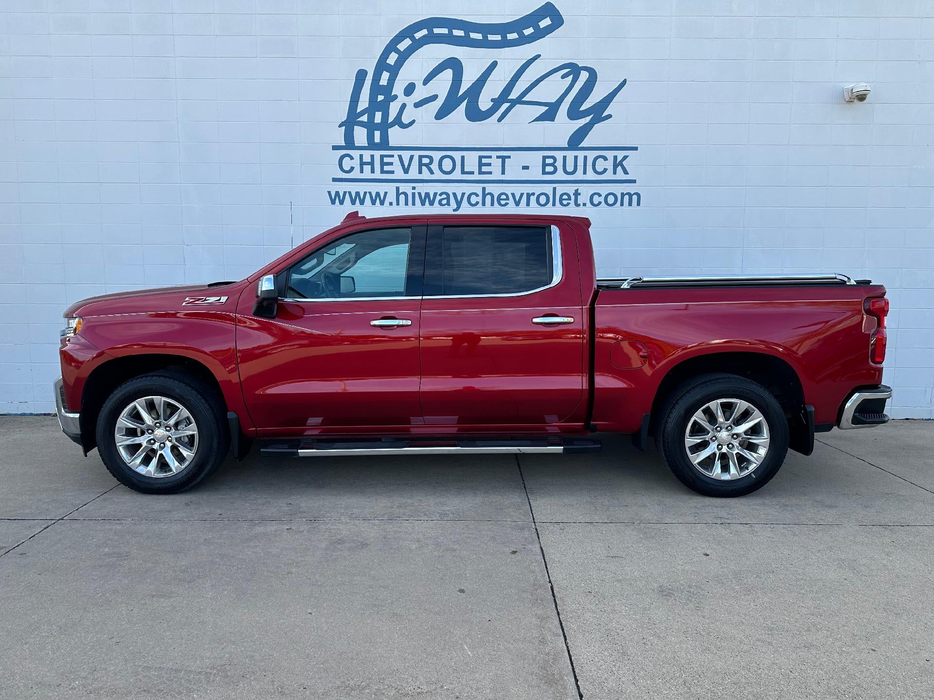2022 Chevrolet Silverado 1500 LTD LTZ in Cherry Red Tintcoat — front three-quarter view