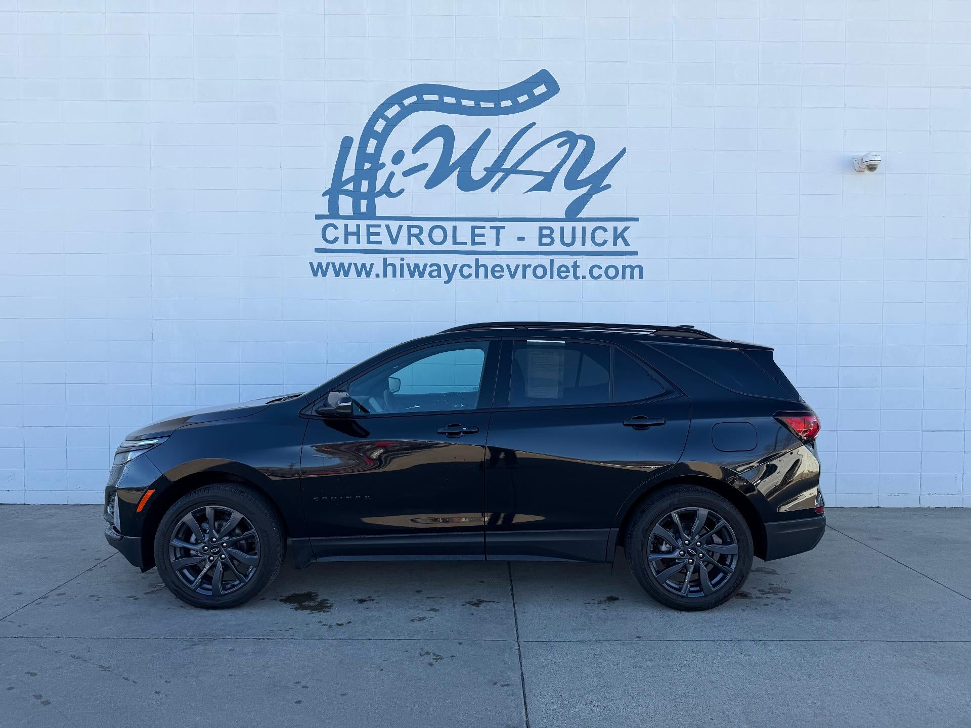 2024 Chevrolet Equinox RS in Mosaic Black Metallic — front three-quarter view
