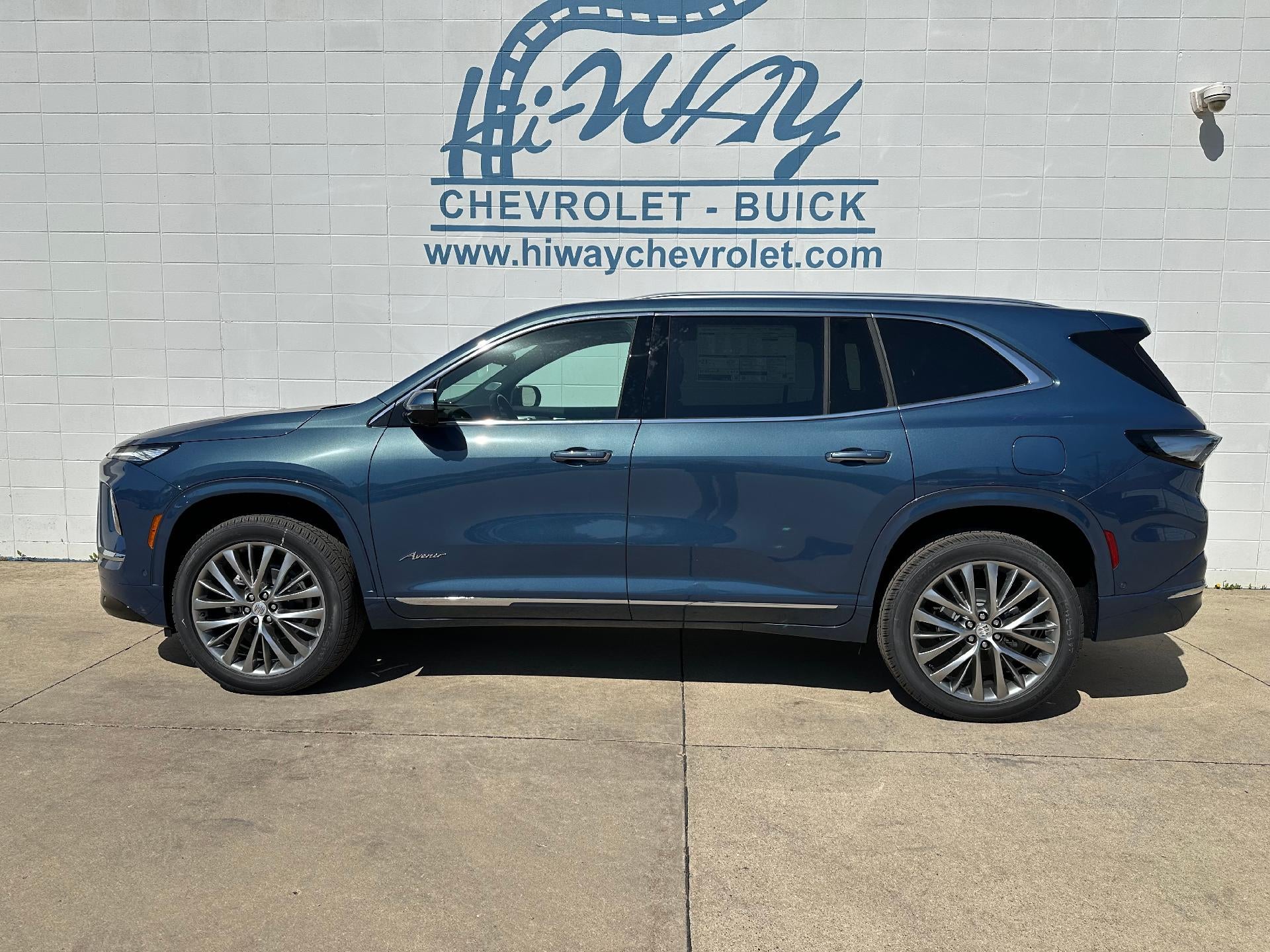 2026 Buick Enclave Avenir in Ocean Blue Metallic — front three-quarter view